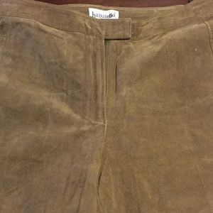 Suede pants