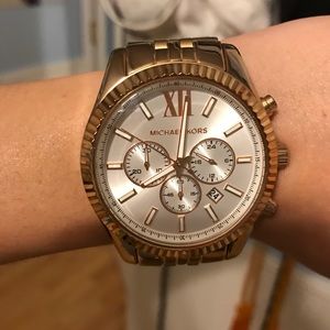 Michael Kors Rose Gold Large Face Watch
