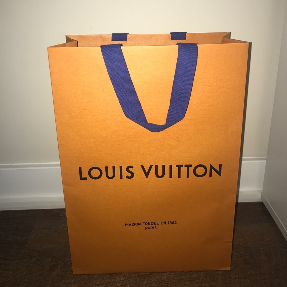 Authentic Louis Vuitton shopping bag
