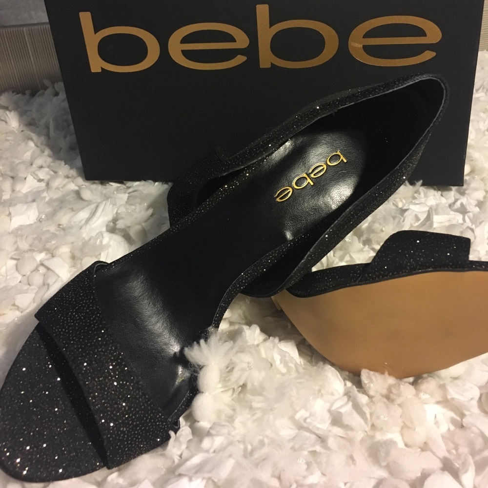 Gold and Black Heels
