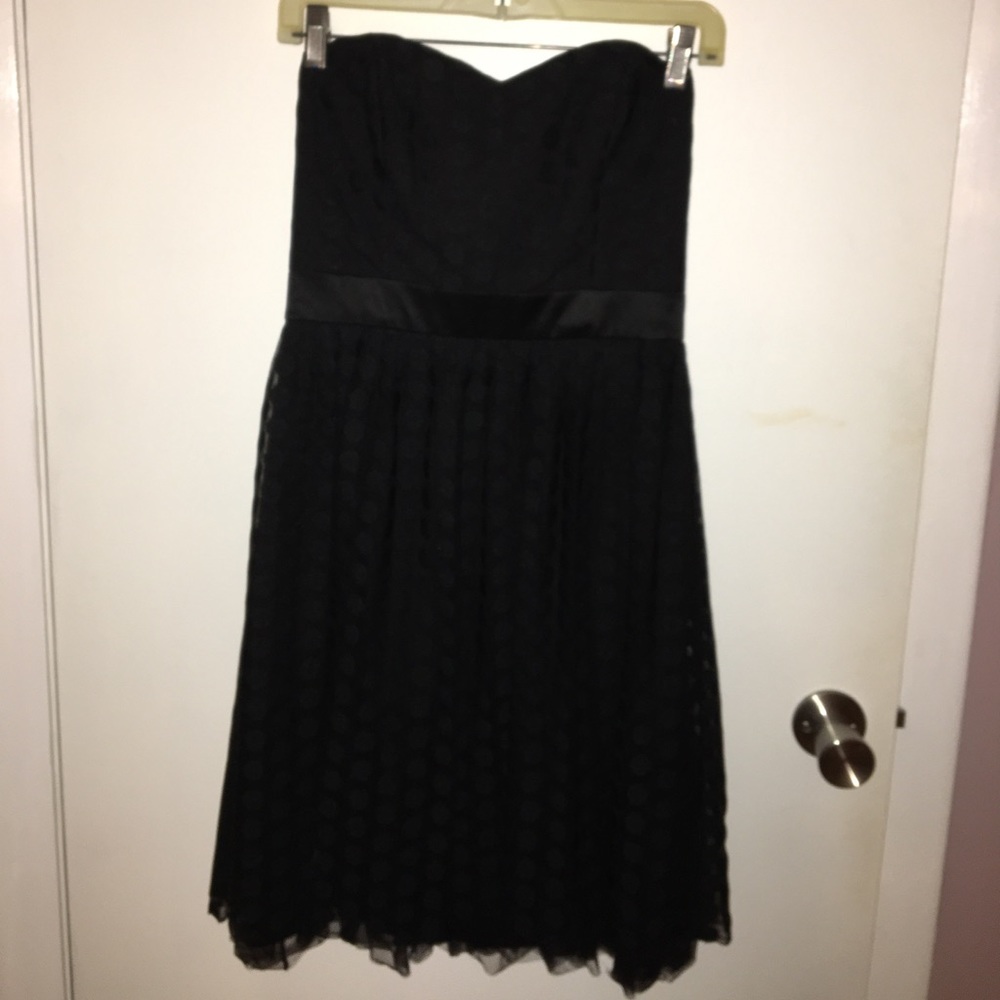 Black cocktail dress sweetheart