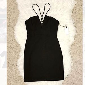 Black mini dress