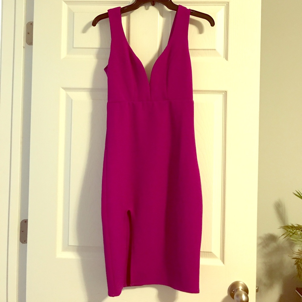 Magenta Cocktail Dress 🌺
