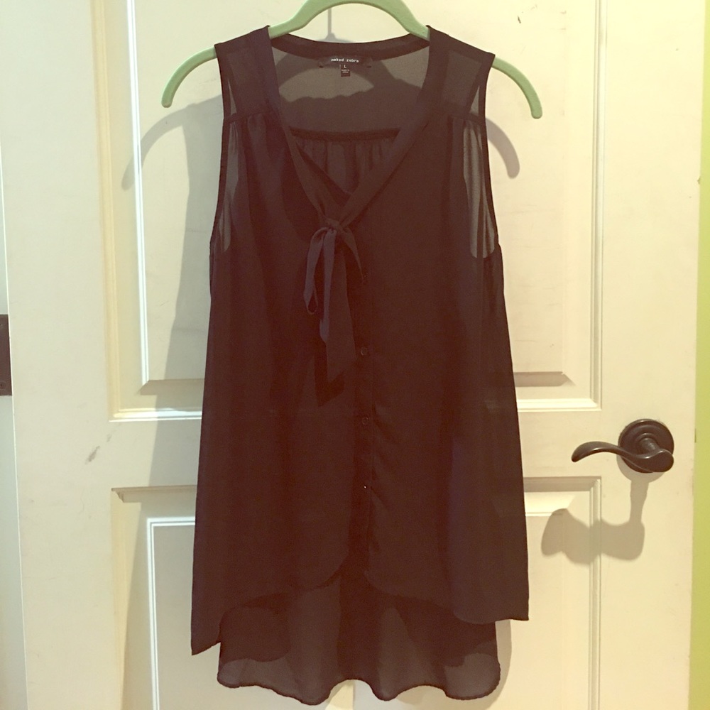 Sleeveless Chiffon Top