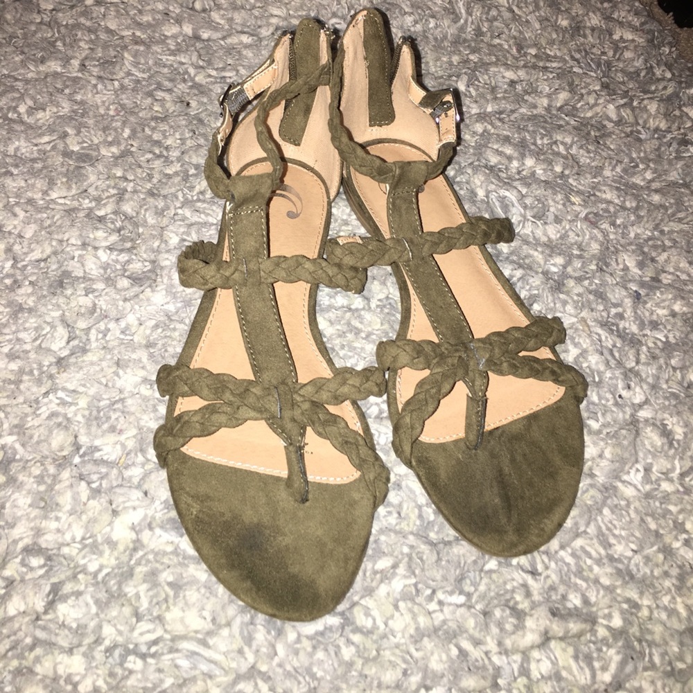 Olive Green Sandals