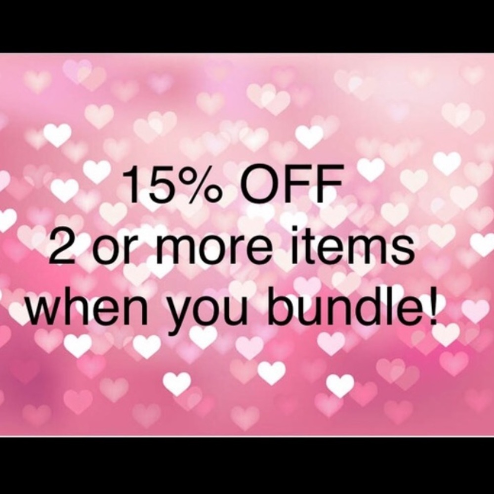 15% off 2 items! Bundle for the discount!