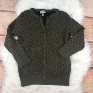 Ann Taylor LOFT Polka Dot Cardigan