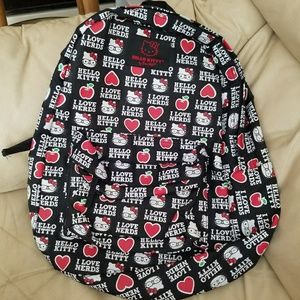 Hello Kitty "I love nerds" backpack