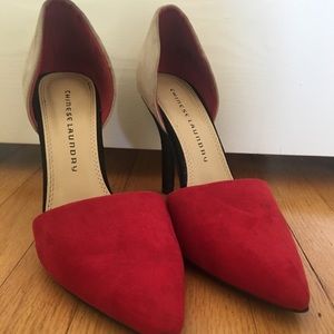 Chinese Laundry tri colored heels