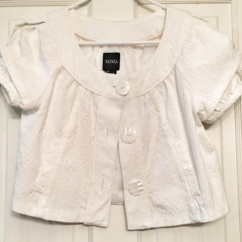 White XOXO Blouse, Size S