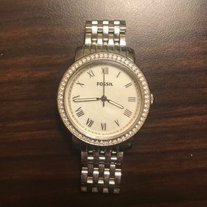 Women's Silver Fossil Watch