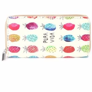 Pineapple Print wallet  - "Pura Vida"