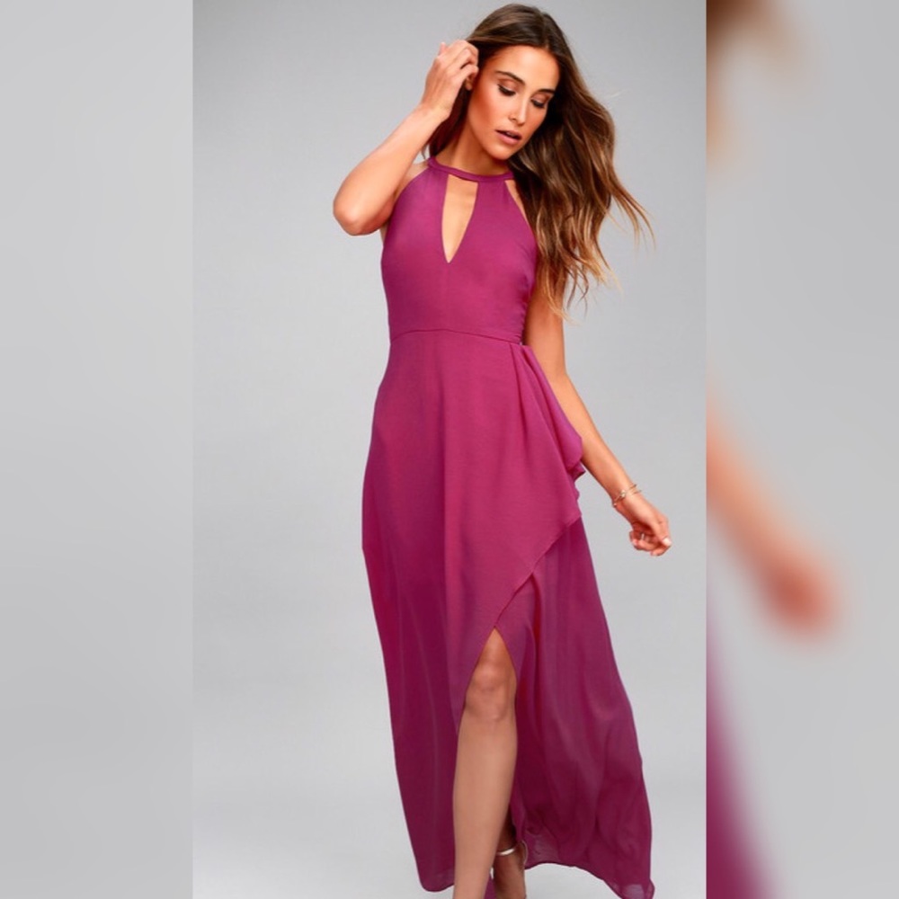 Lulu's Size 8 Magenta Dress NWT