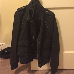 Cute winter coat with sweater detailing Cute winter coat with sweater detailing