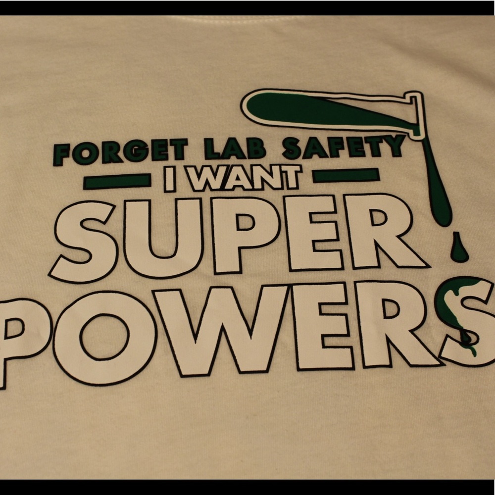 Size Large "Super Powers" Tee