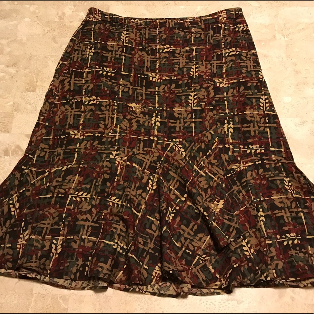 Ann Taylor printed skirt