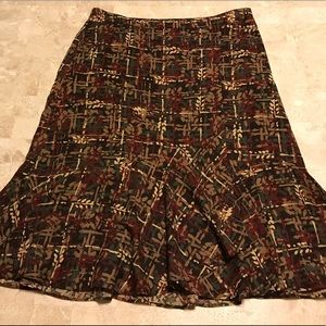 Ann Taylor printed skirt