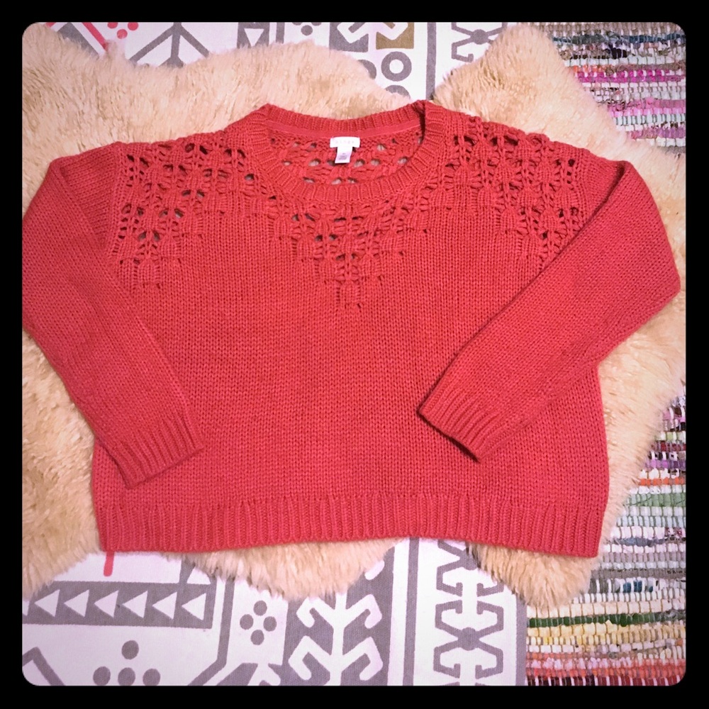 FLASH SALE ⚡️Hinge cropped sweater shoulder detail