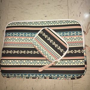 Laptop sleeve and small storage bag