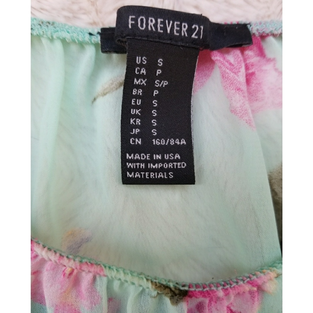 floral crop top - Picture 4 of 8