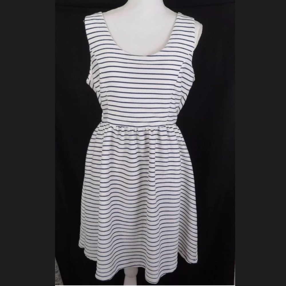 Nautical striped LC Lauren Conrad dress