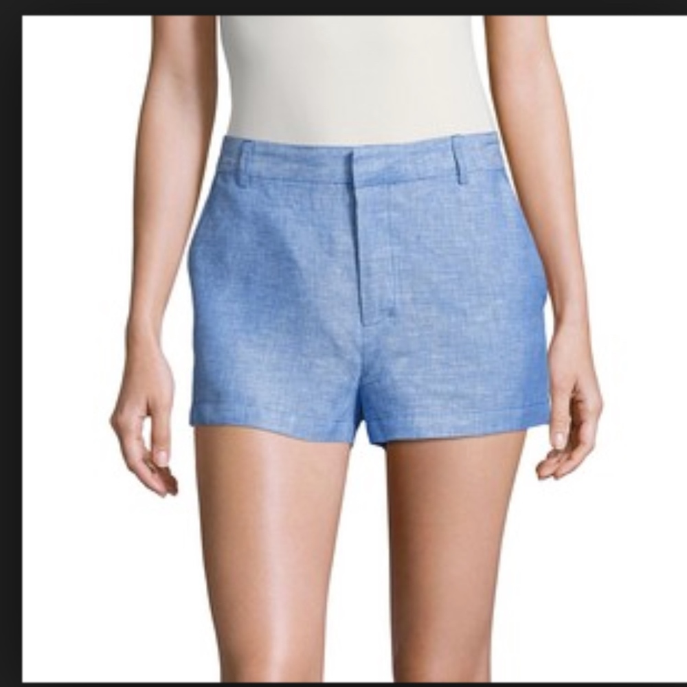 BB Dakota Blue Linen Short
