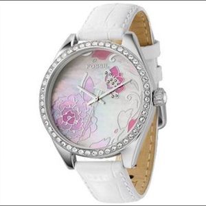 Fossil white Leather band watch Fossil white Leather band watch