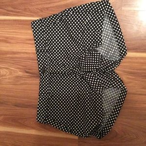Black and white polka dot shorts Black and white polka dot shorts