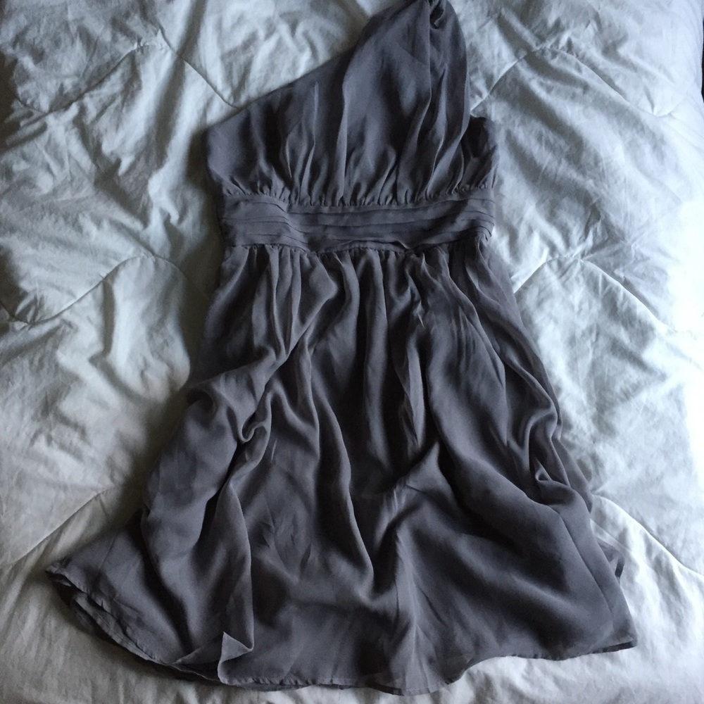 Gray Chiffon Dress