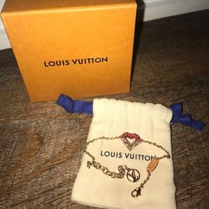 100% authentic Louis Vuitton heart bracelet