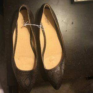 Snake print loafers