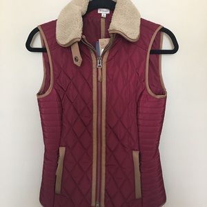 CREMIEUX women's Sherpa vest quilted outdoors