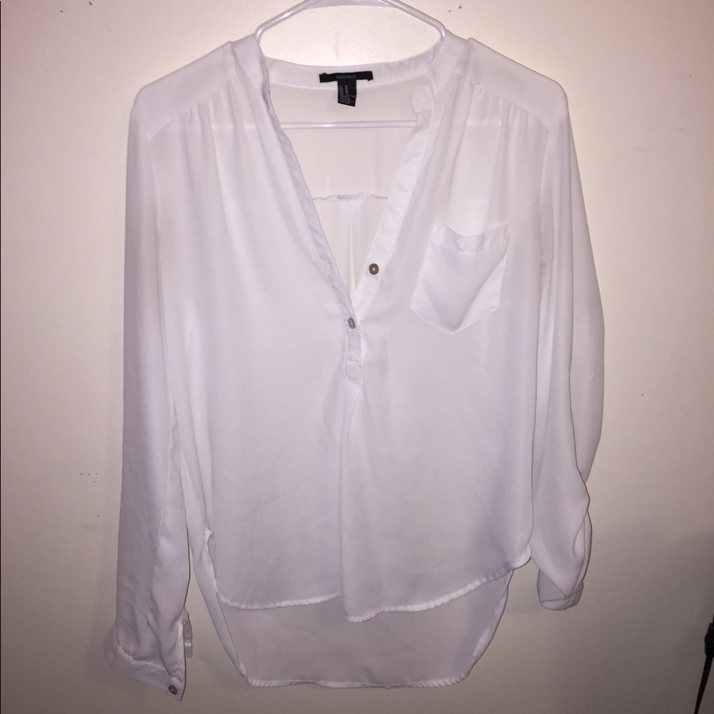 Forever 21 medium white dress shirt