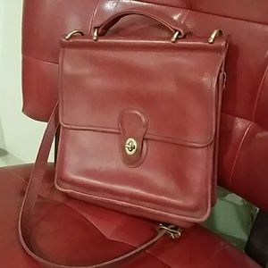 Vintage red Willis authentic Coach crossbody