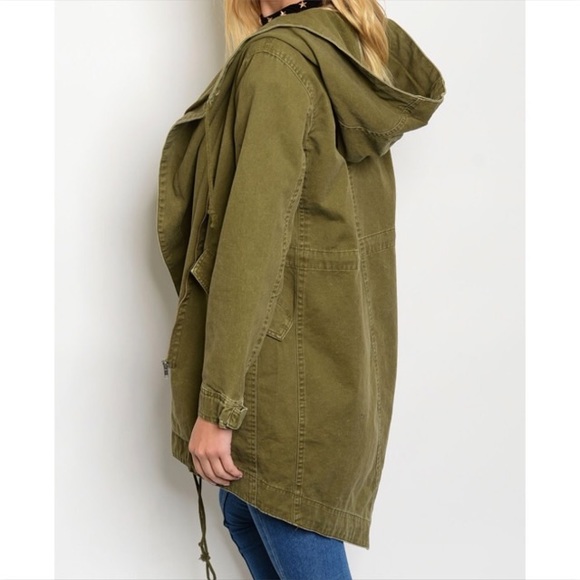 Army Green Utility Jacket - Picture 3 of 5