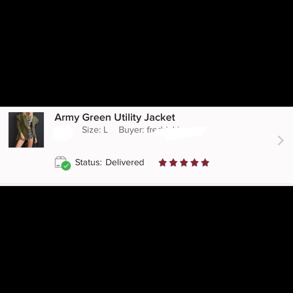 Army Green Utility Jacket - Picture 5 of 5