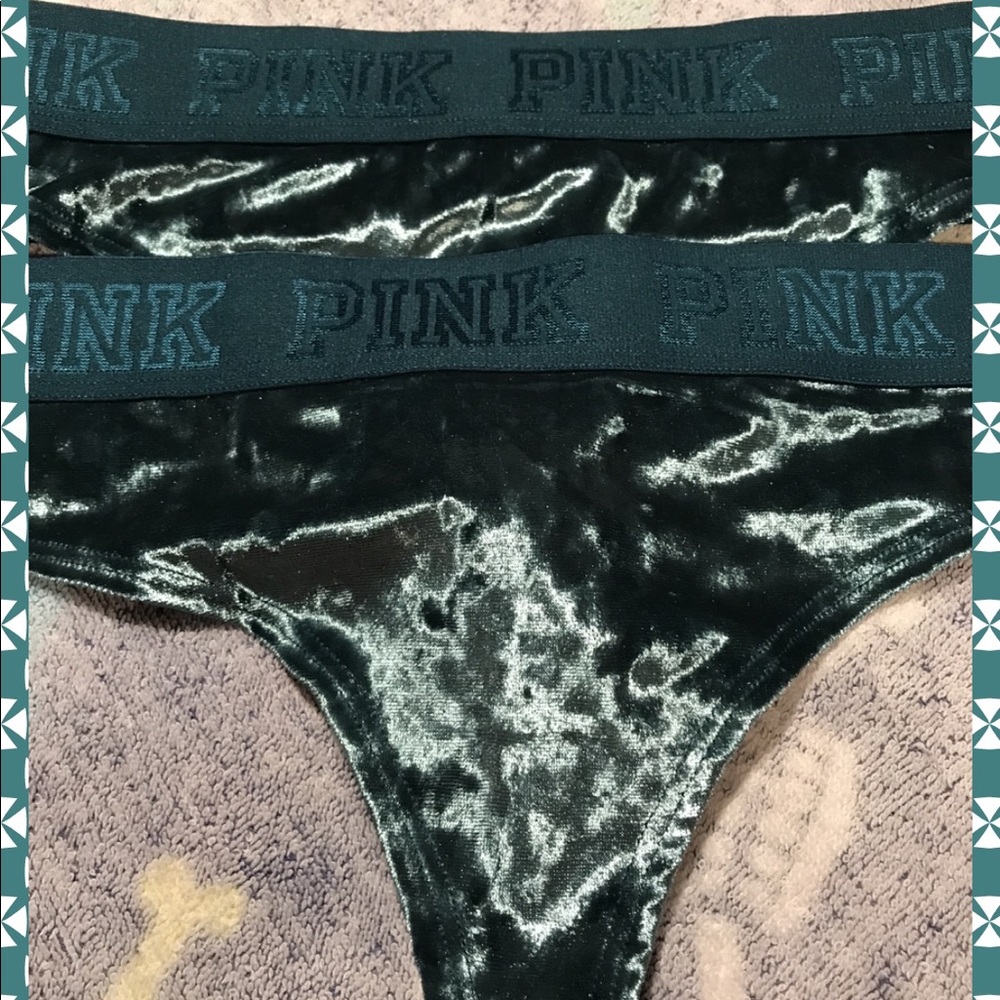BNWT Pink Victoria's Secret Velour/Velvet panties