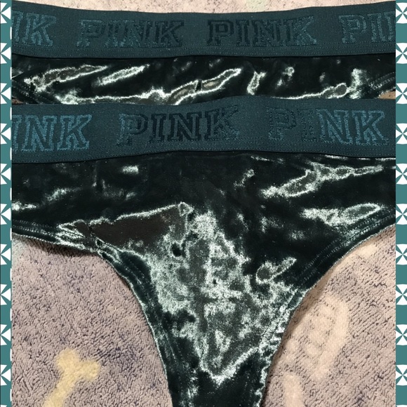 BNWT Pink Victoria's Secret Velour/Velvet panties - Picture 1 of 6