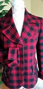 TALBOTS Holiday plaid jacket