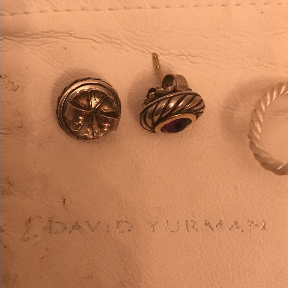 David Yurman amethyst earrings