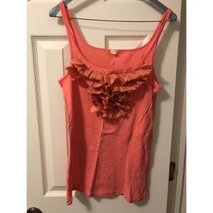 J Crew ruffled tank