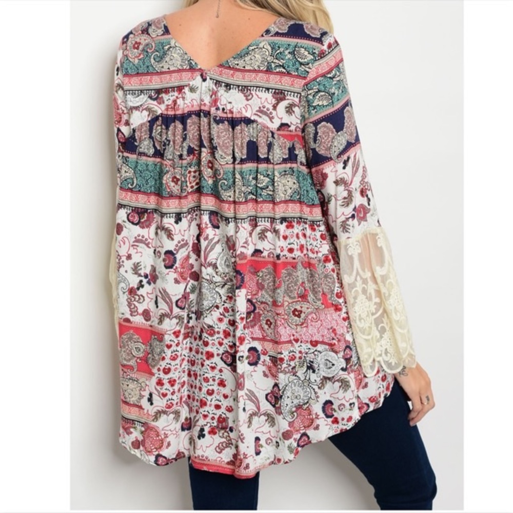 [Tassels N Lace] Multicolored Boho Top  Brand new - Picture 2 of 4