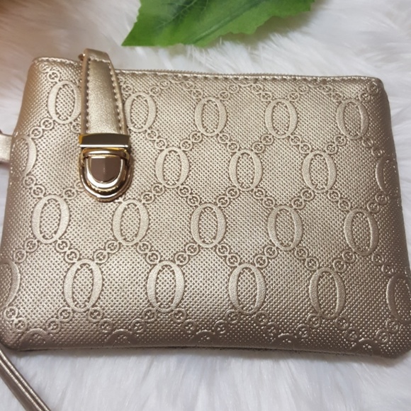 Lancome gold wristlet - Picture 2 of 7