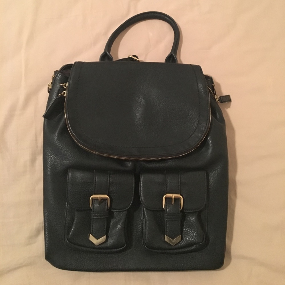 Cute black Aldo backpack purse