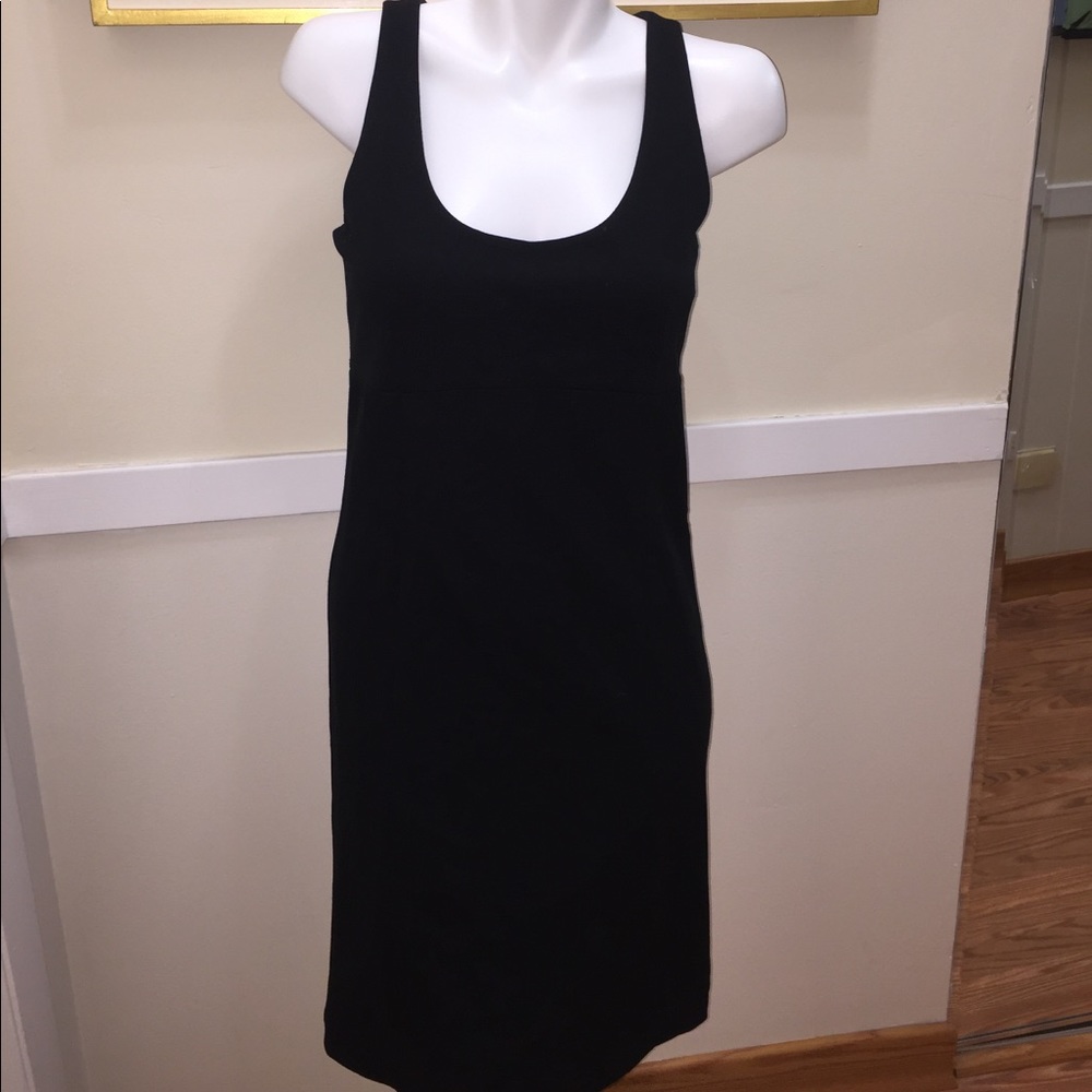 Pink tartan black knit shell dress with zipper