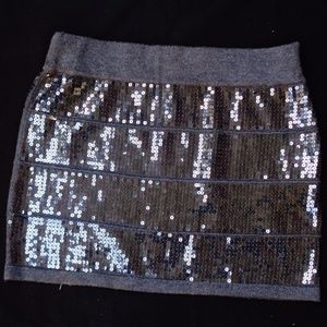 Forever 21 Grey Sequin Mini