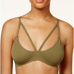 Free People Seamless Bra Bralette Army Green XS/S