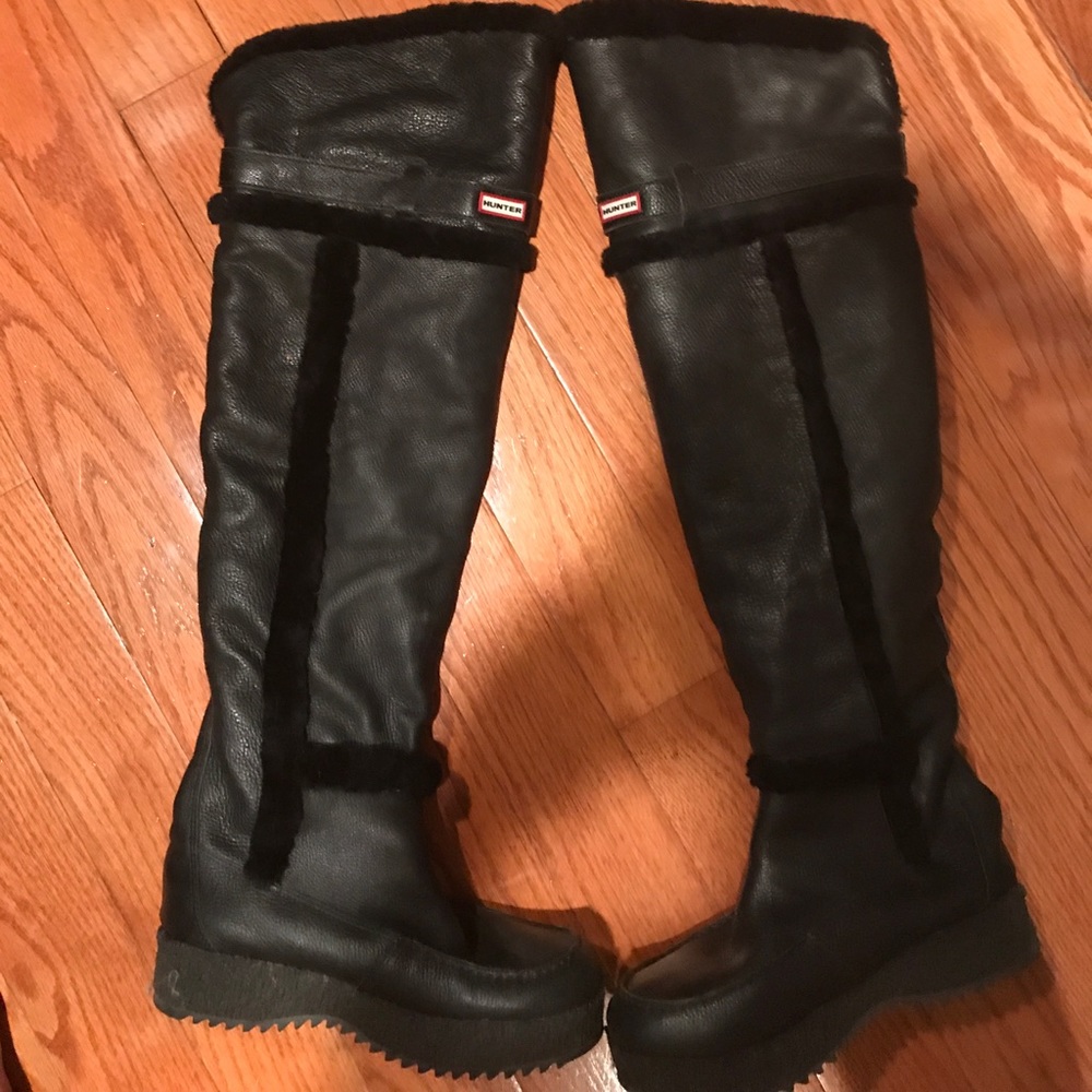 Over the knee hunter sherling lined inside boots