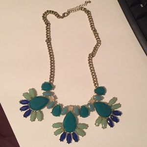Blue beaded necklace offers welcome!