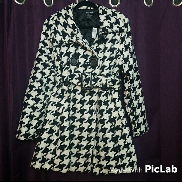 Wet Seal Jackets & Blazers - Tweed Pea Coat